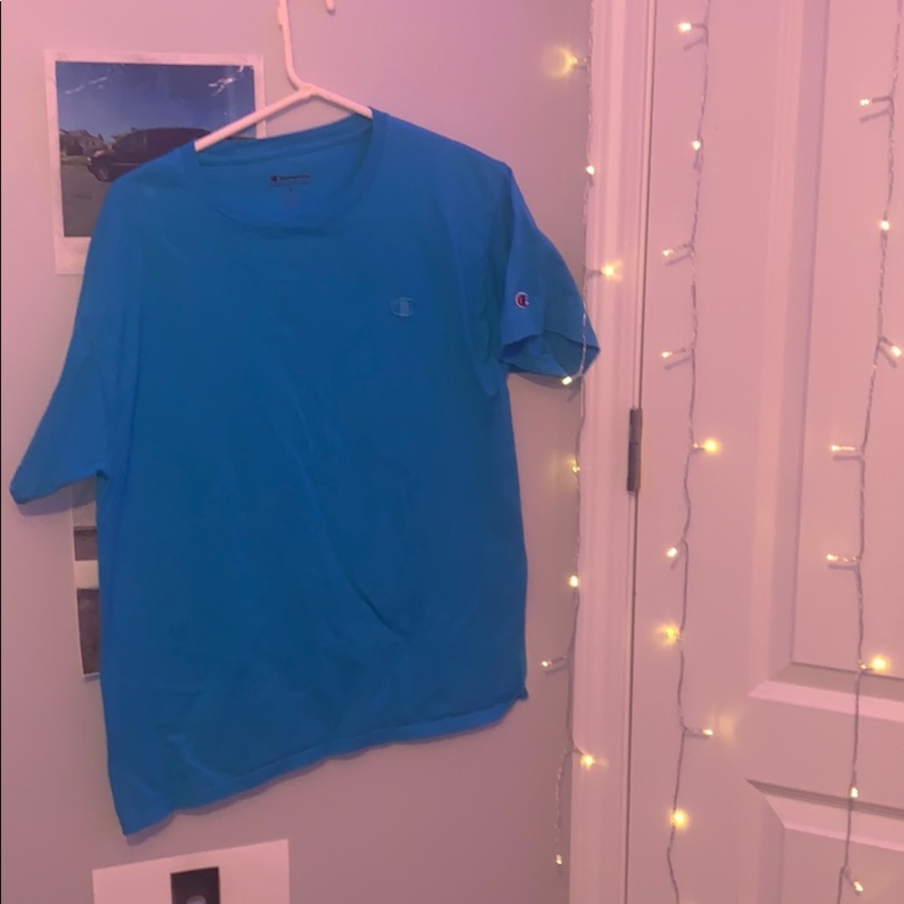 blue champion tee